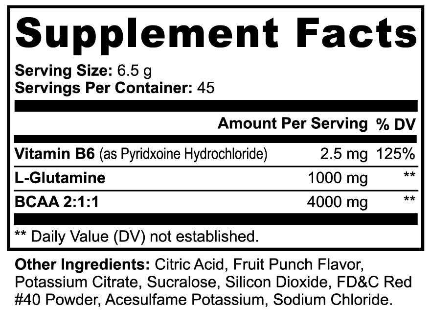 AMINO-POWER POWDER (Fruit Punch)